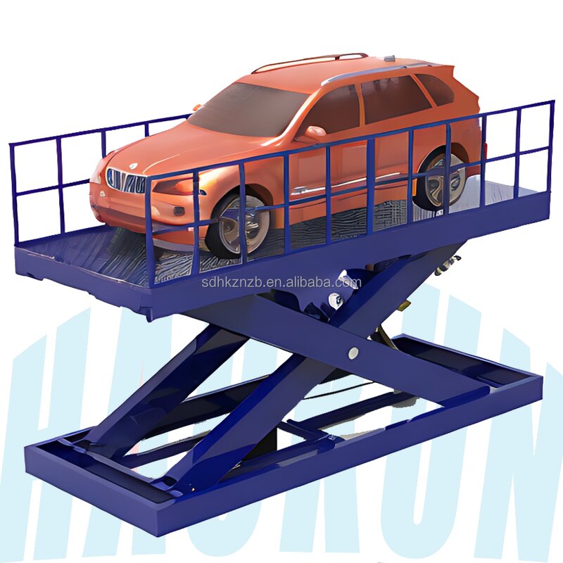 Fixed Scissor Lift Platform - Stationary with Four-Wheel Support