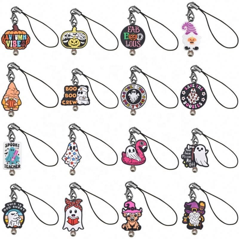 Cartoon Animal Phone Charms - Soft Mix Focal Beads Silicone for Decoration