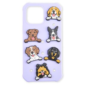 Phone Case with Clog Charm - Holder for 15 16 Pro Max