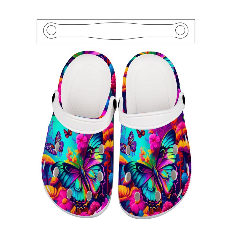 Custom Design Unisex Clogs Manufacturer - EVA White Black Kids Garden Shoes