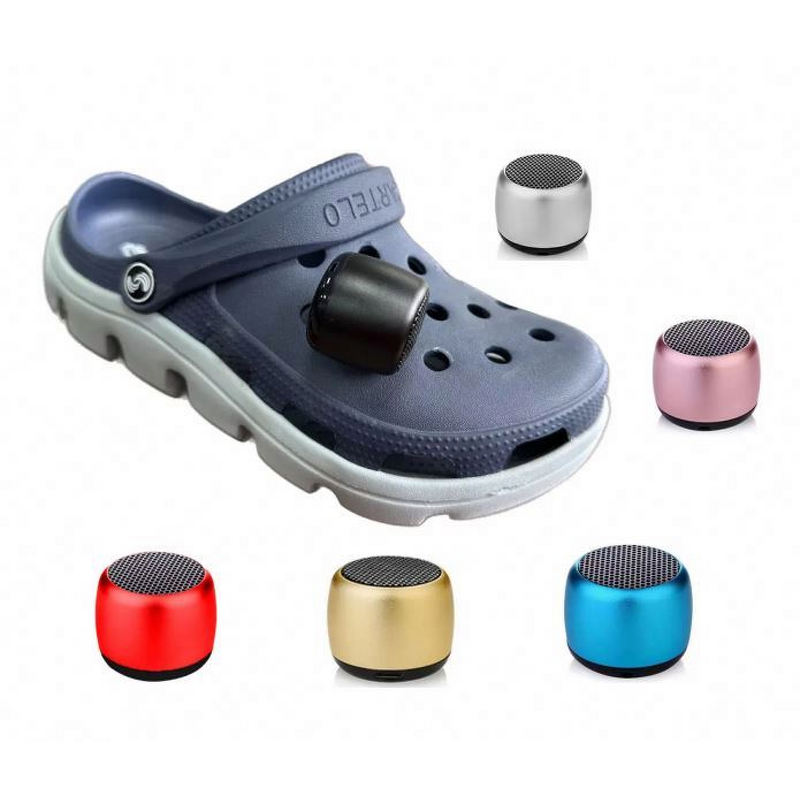 3D Mini Speaker with Clog Back - High Quality for Shoes Charms