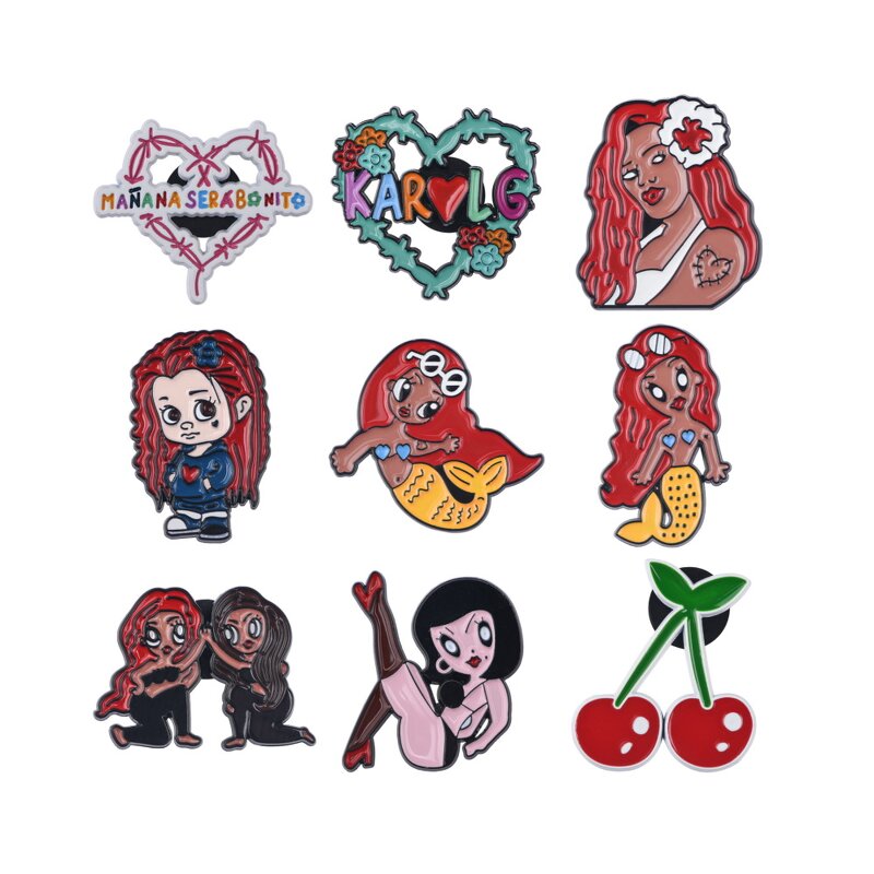 Alloy Fashion Accessories - Colored Metal Magnets Love Heart for Jewelry