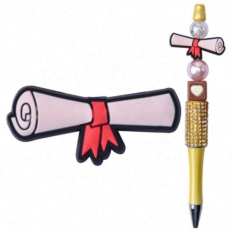 Cartoon LIP Butterfly Silicone Beads - BPA Free Character Focal Beads for Pens