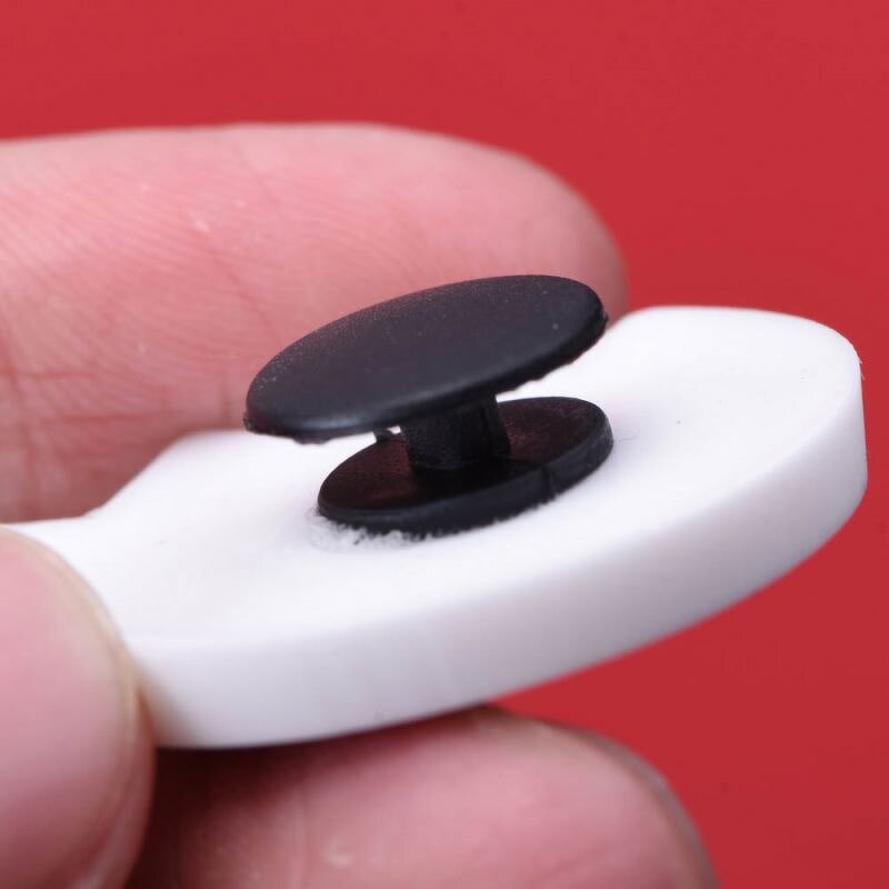 Plastic Clog Button - Transparent Shoe Charm Back Button for DIY