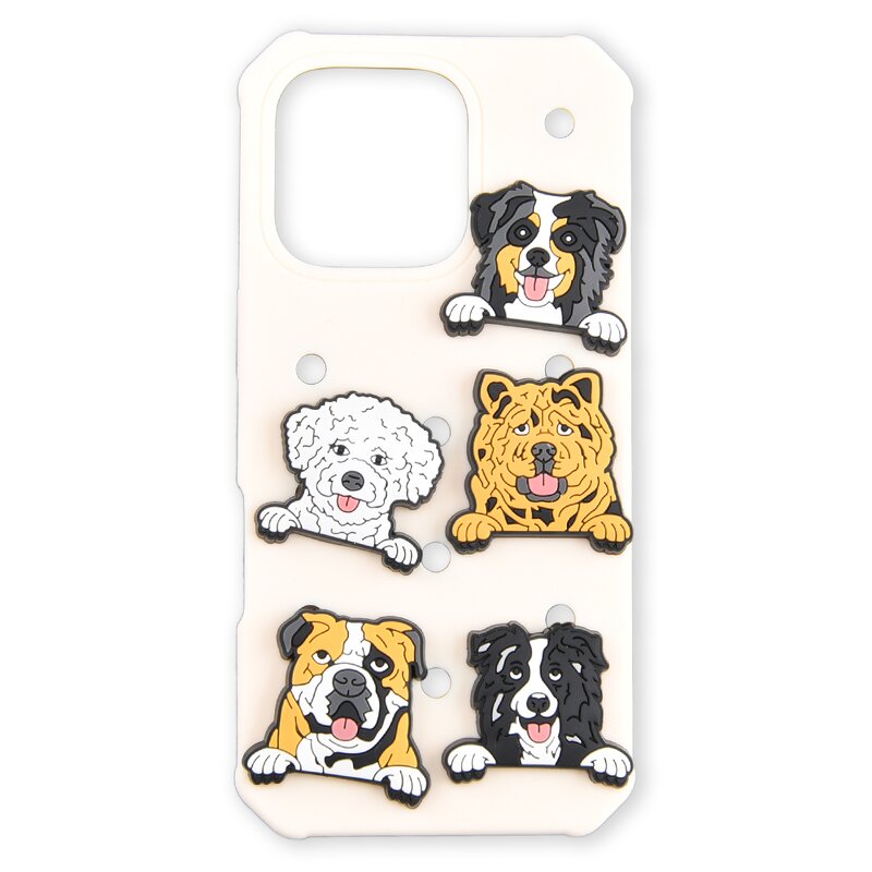 Shockproof Silicone Phone Case - for iPhone 17-12 Pro Max Holds Clog Charm