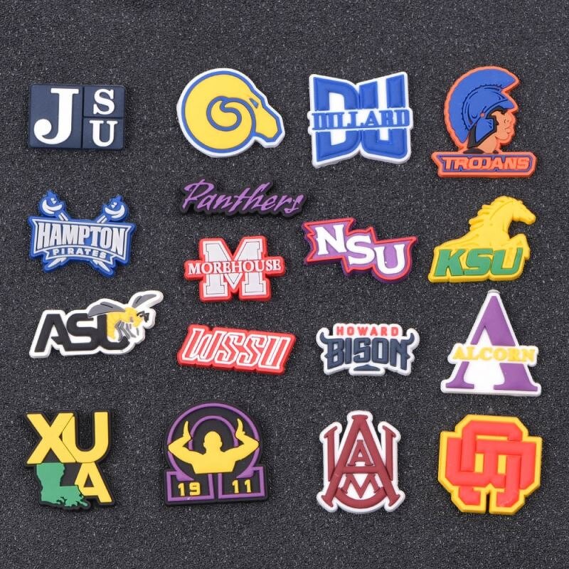 Clog Shoe Charms - Sororities HBCU Diva Delta Red Elephant Jewels 1913