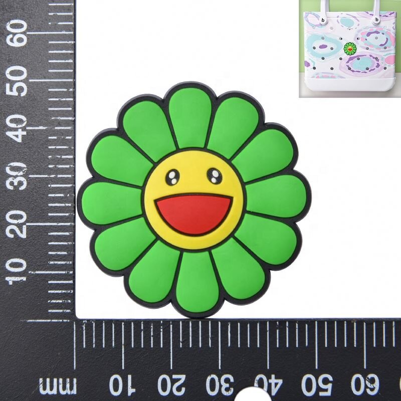 Flower PVC Large Charms - for Bog Bag Tote & Beach Bag DIY Accessories
