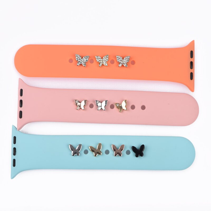 Watch Charms Rubber Silicone Bands - Straps for I Watches Decoration