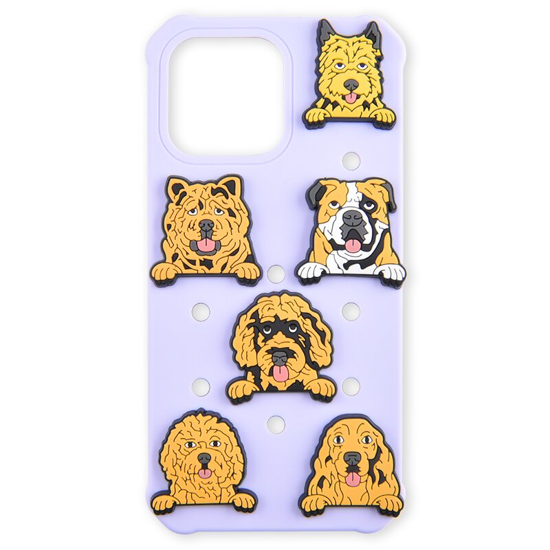 Phone Case with Clog Charm - Holder for 15 16 Pro Max