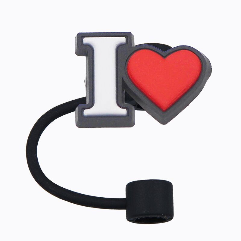 Reusable Straw Bar Accessories - 10mm Plastic Christmas with Topper