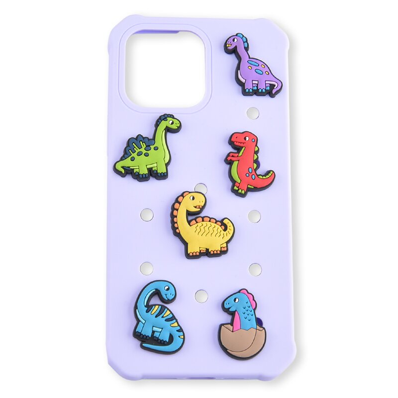 Multi Color Silicone Phone Cases - In Stock DIY Holds Clog Charms