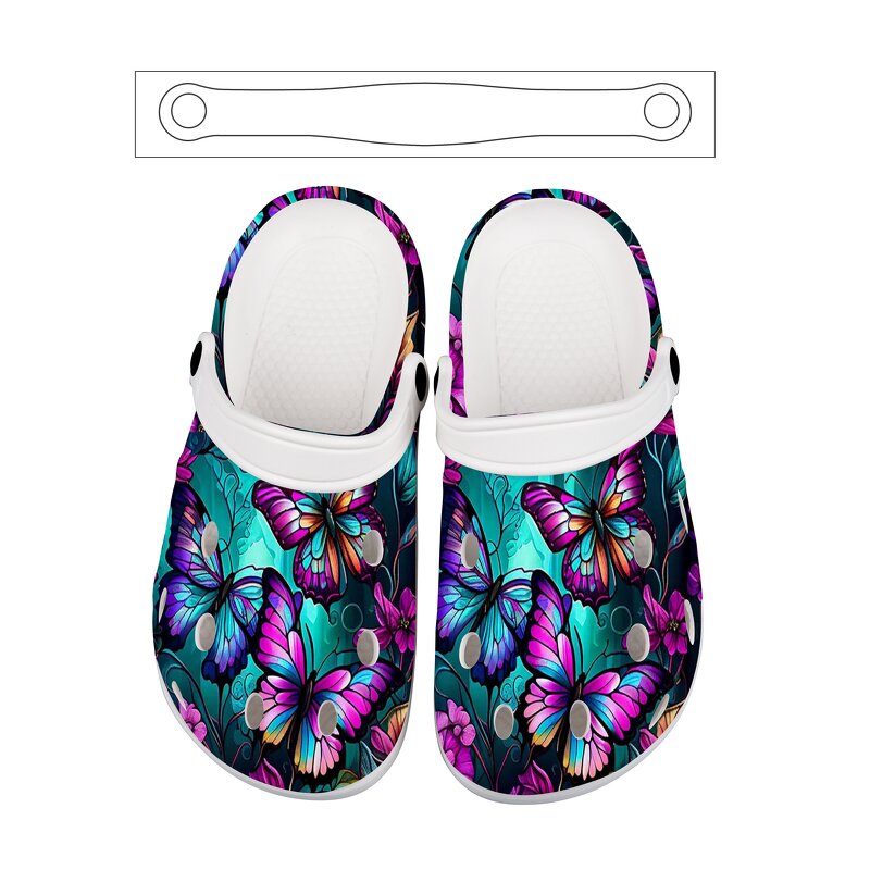 Custom Design Unisex Clogs Manufacturer - EVA White Black Kids Garden Shoes