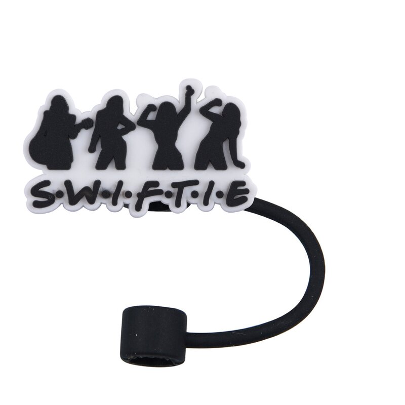 Reusable Straw Bar Accessories - 10mm Plastic Christmas with Topper