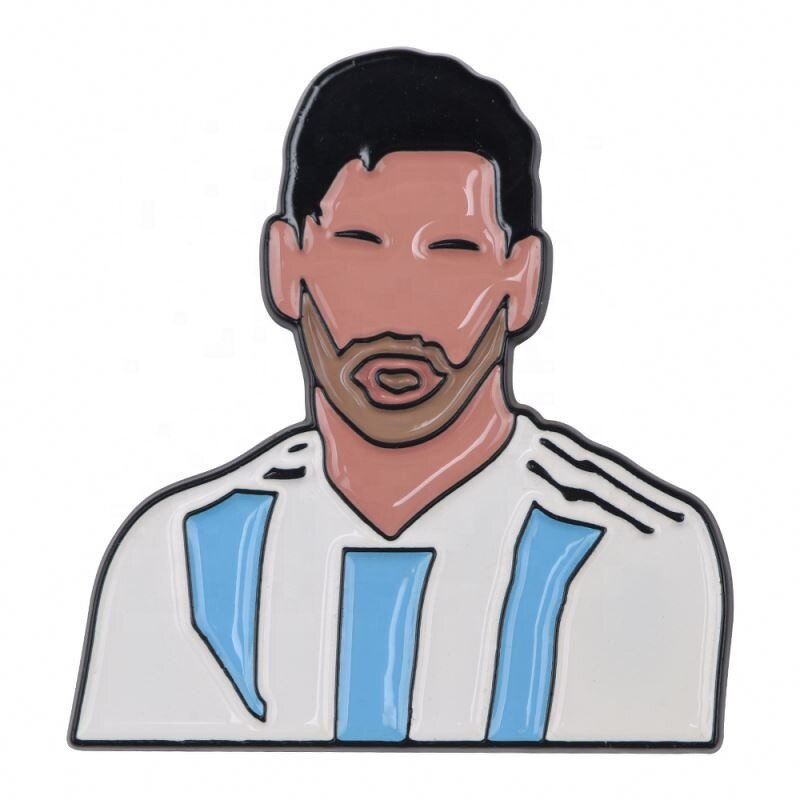 Argentine Football Star Pins - Wholesale Custom Metal Enamel for Clothes
