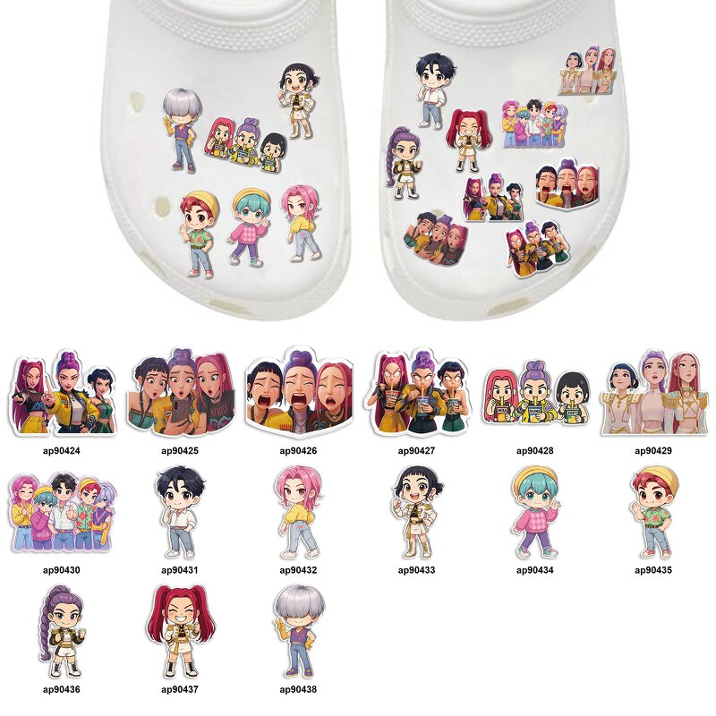 Acrylic K-POP Shoe Charms - Hunters Shoes Character Design for Clogs