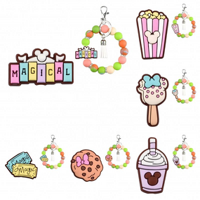 Cartoon Animal Silicone Beads - Easter Valentine Mix Baby Teething for Pen