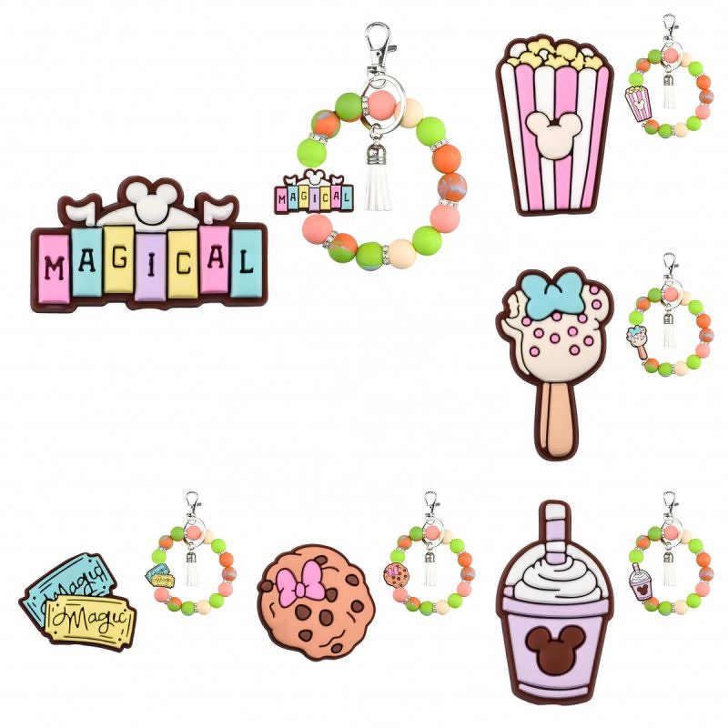 Cartoon Animal Silicone Beads - Easter Valentine Mix Baby Teething for Pen