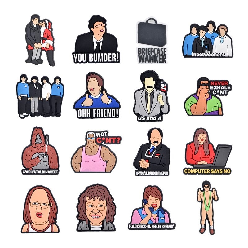 Carton Clog Charms - England Design & Mamamia Music for Shoe Decoration