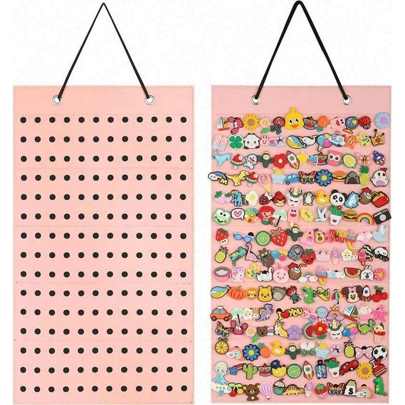 DIY Shoes Charm Holder - PVC Collector Rectangular Silicone Pad Storage