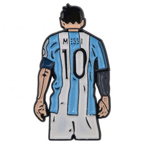 Argentine Football Star Pins - Wholesale Custom Metal Enamel for Clothes