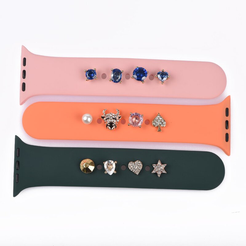 Custom Enamel Band Charms - Metal Paw Decorative Nails for Smart Watch