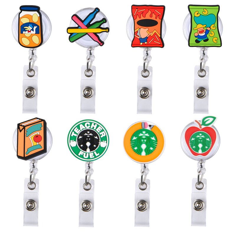 Custom Medical Nurse Badge Reel - Stethoscope Heart RN Retractable Accessories