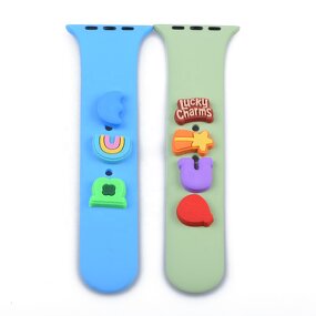 PVC Watch Decoration Charms - Metal Leg Nails for Iwatch Sport Strap