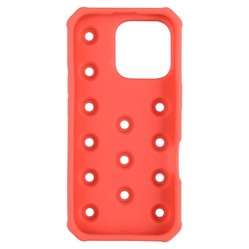 Waterproof Silicone Phone Case - Fashionable Summer Color Holds Clog Charms