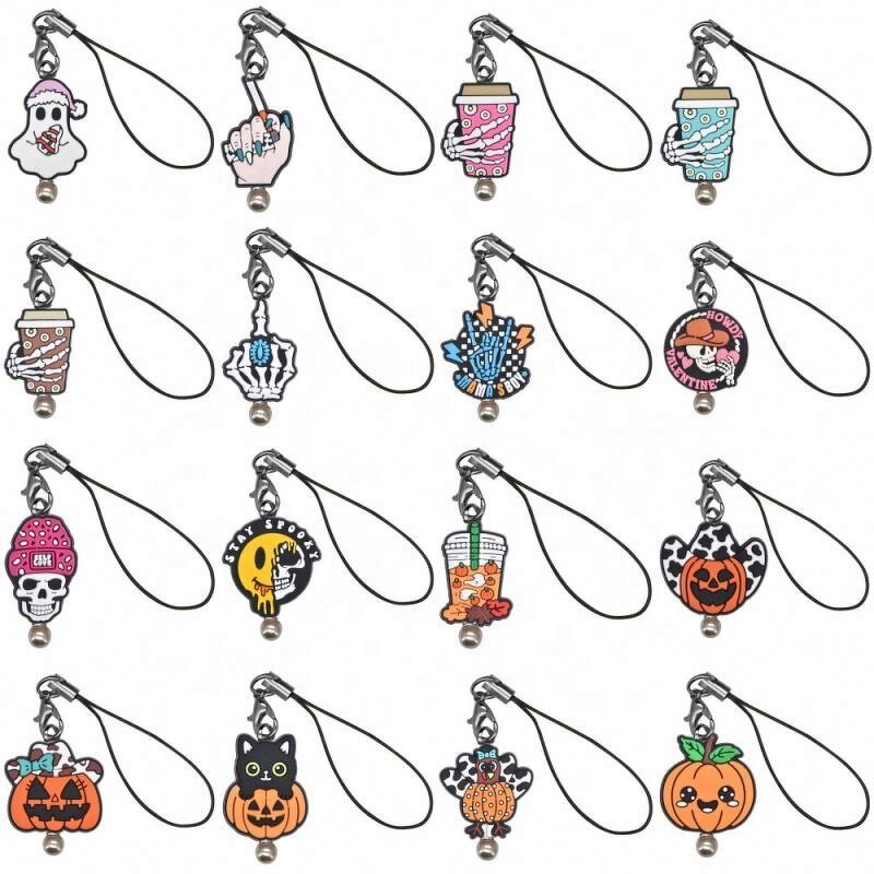 Cartoon Animal Phone Charms - Soft Mix Focal Beads Silicone for Decoration