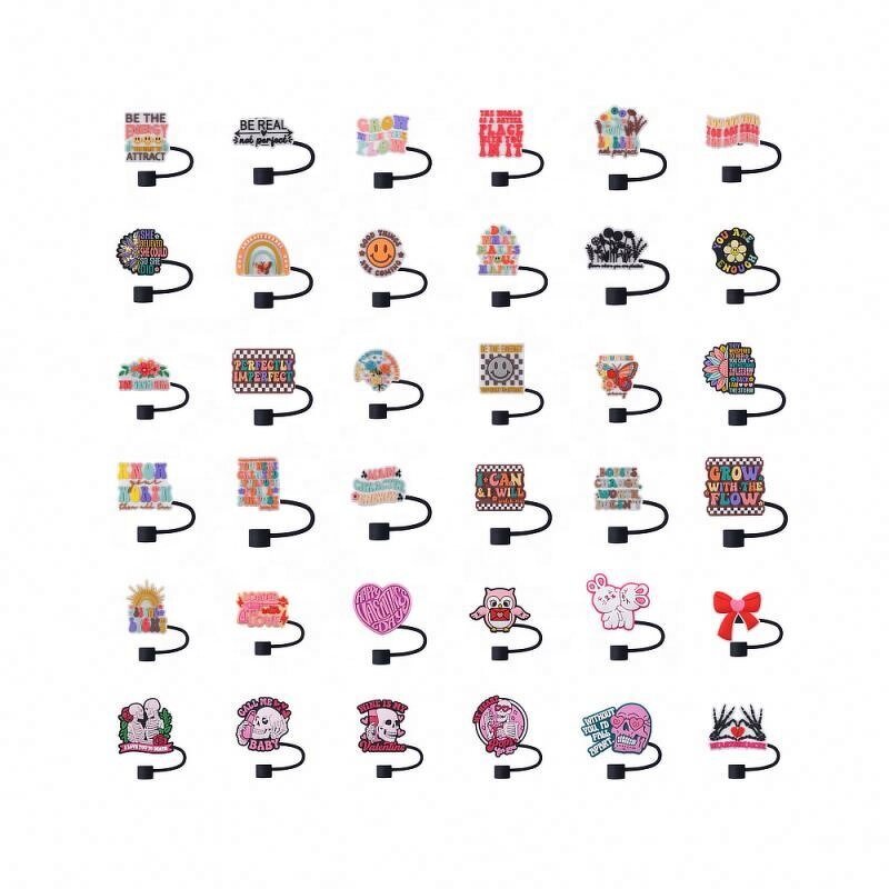 Straw Topper Charms Manufacturer - Cartoon Cover for Glass Cup Drinkware