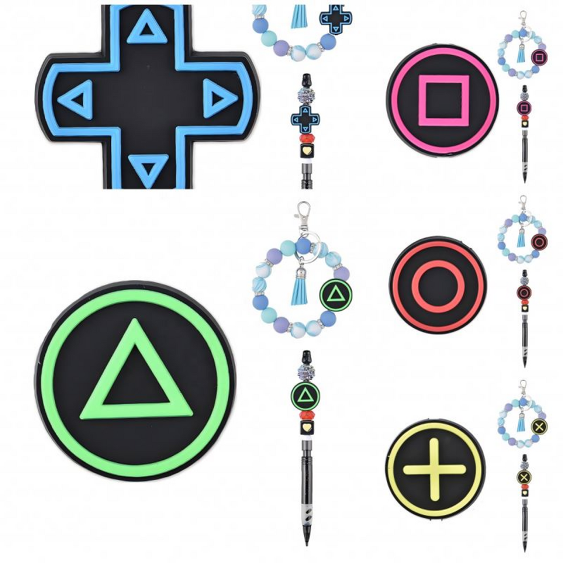 Cartoon Animal Silicone Beads - Easter Valentine Mix Baby Teething for Pen