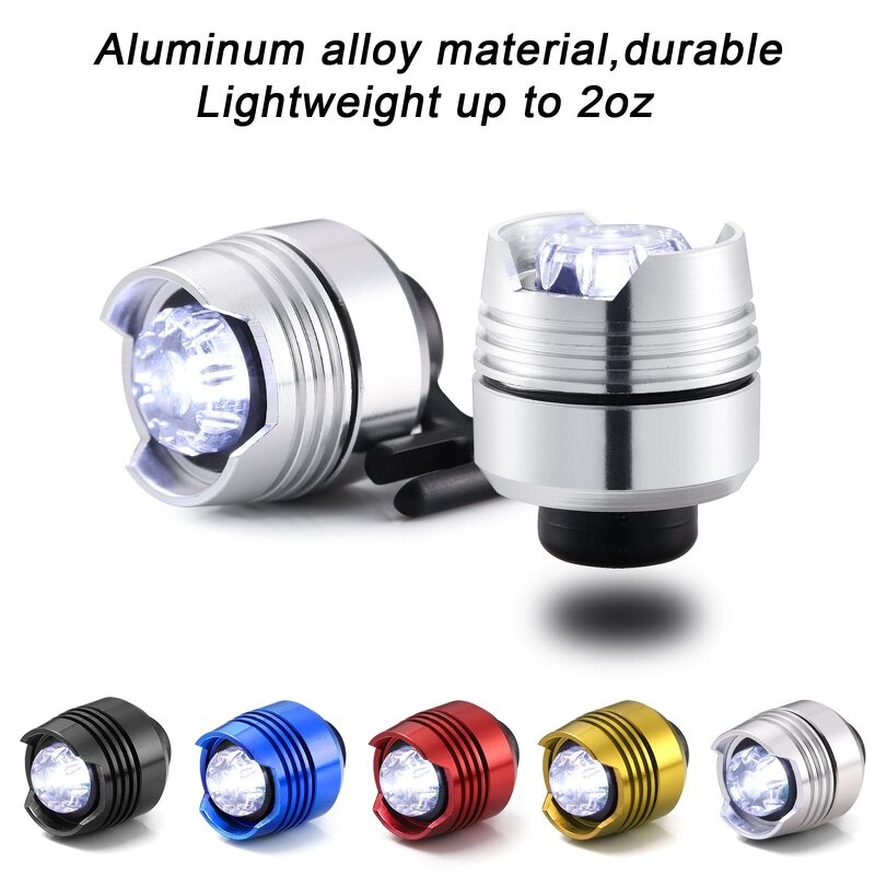 LED Headlights Shoe Charms - Battery USB Recharge Light Up Decoration