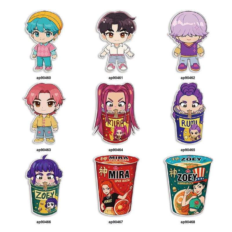 Acrylic K-POP Shoe Charms - Hunters Shoes Character Design for Clogs