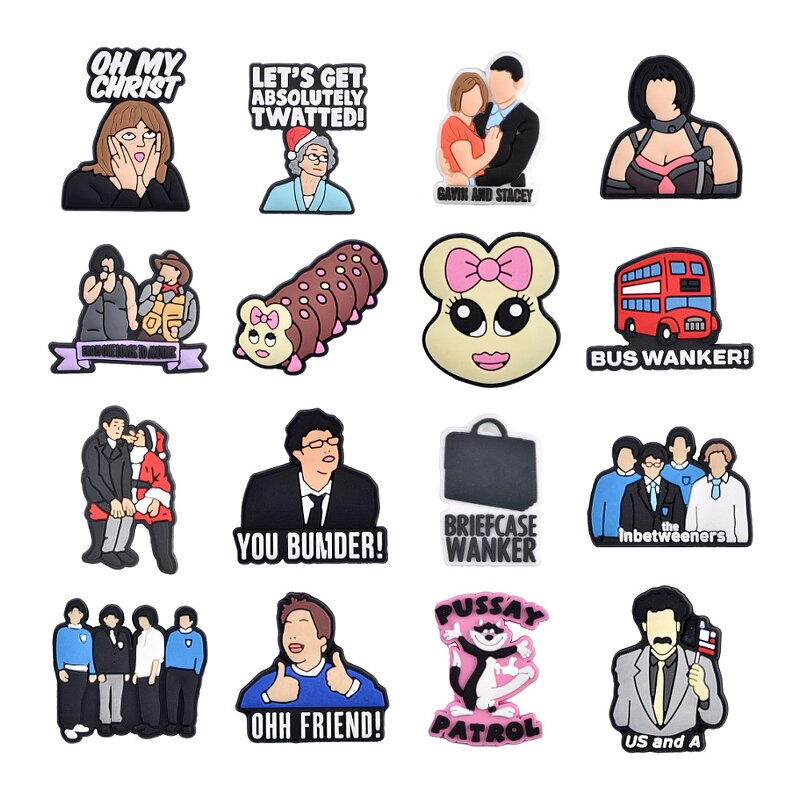 Carton Clog Charms - England Design & Mamamia Music for Shoe Decoration