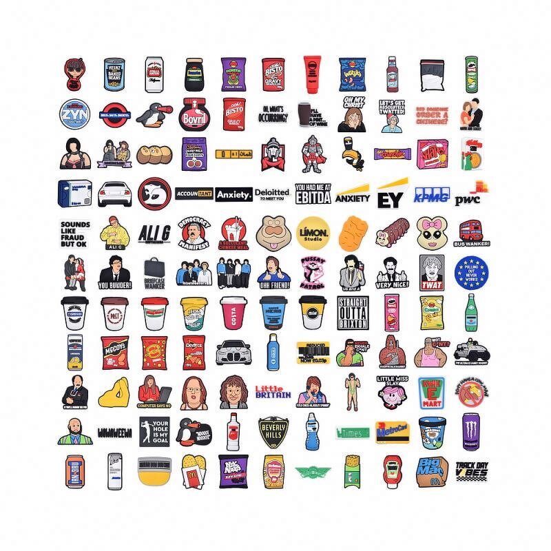 DIY Shoes Charm Holder - PVC Collector Rectangular Silicone Pad Storage