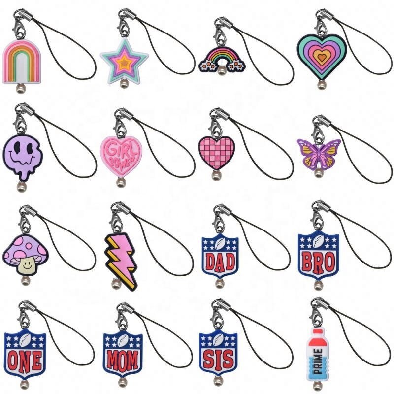 Cartoon Animal Phone Charms - Soft Mix Focal Beads Silicone for Decoration