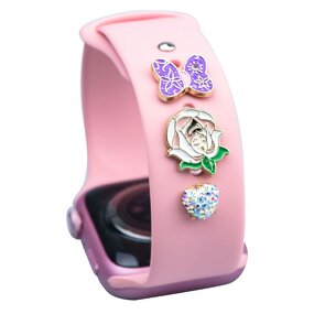 Slide Metal Charms for Silicone Band - for 38-45mm All Series Designer