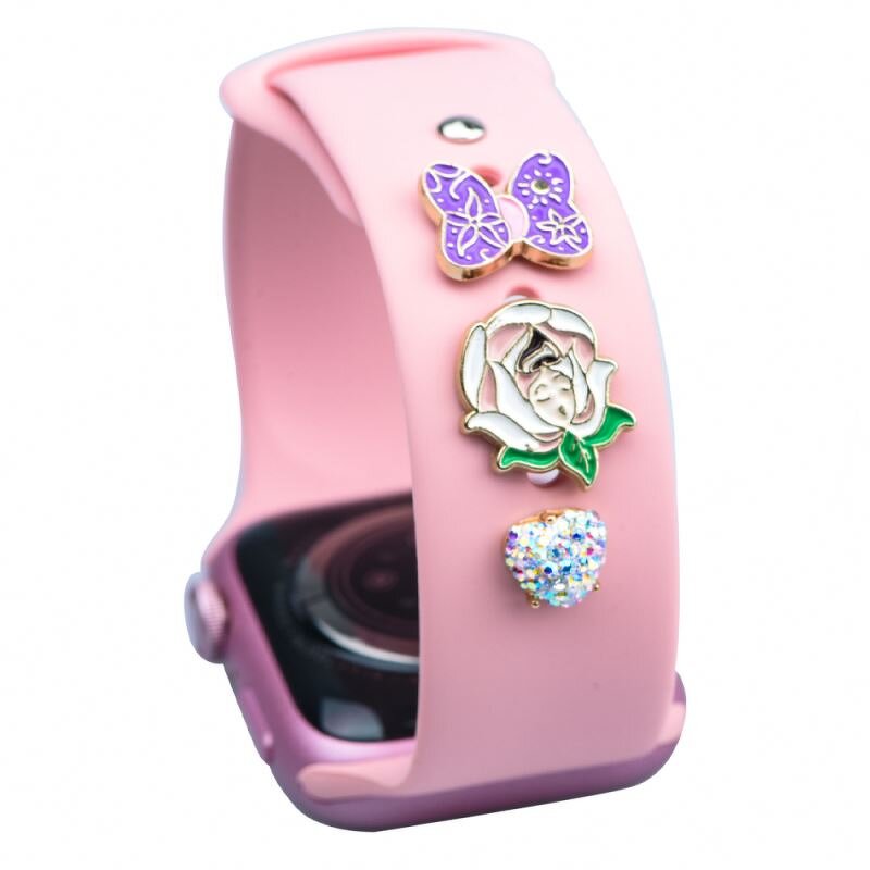 Slide Metal Charms for Silicone Band - for 38-45mm All Series Designer