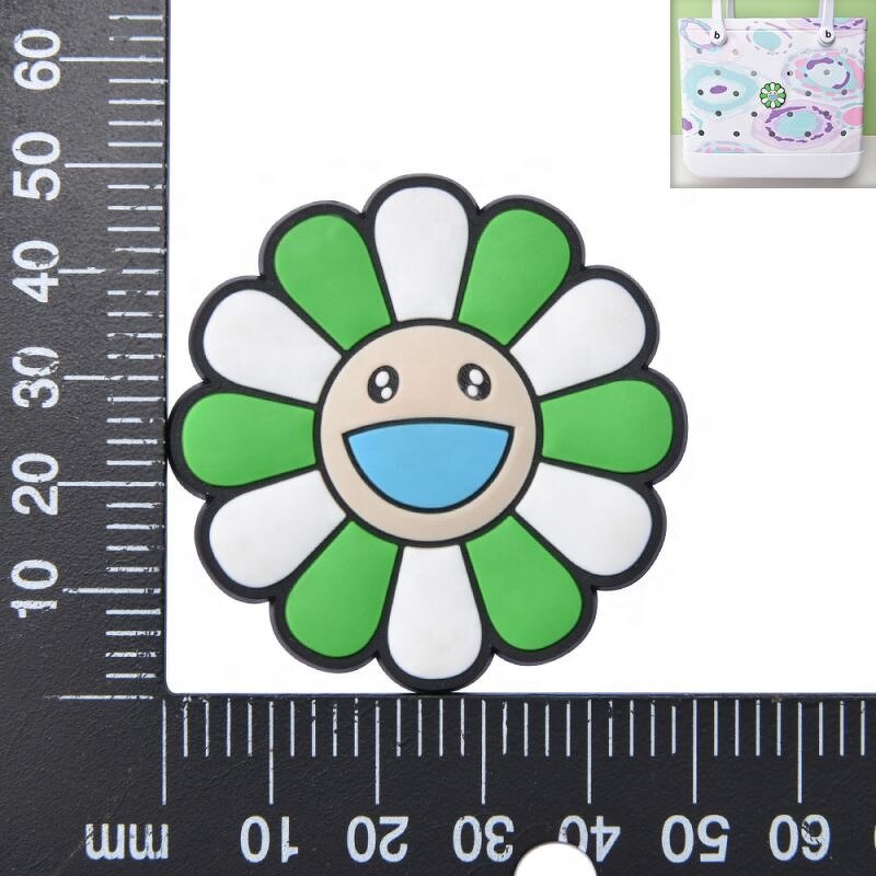 Flower PVC Large Charms - for Bog Bag Tote & Beach Bag DIY Accessories