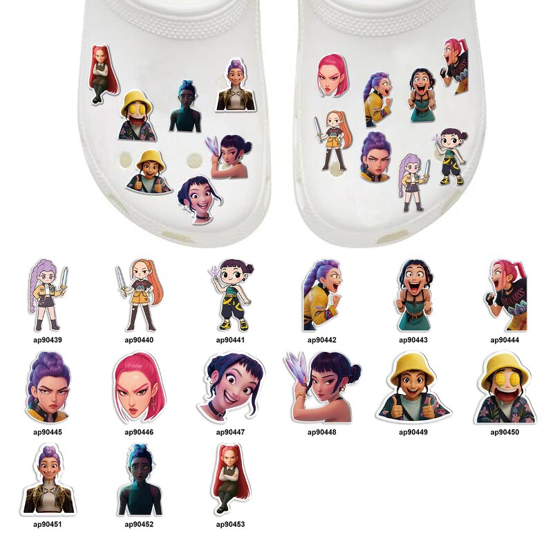 Acrylic Kpop Demon Hunters Shoes Charm - Bling Accessories for Shoe Decorations