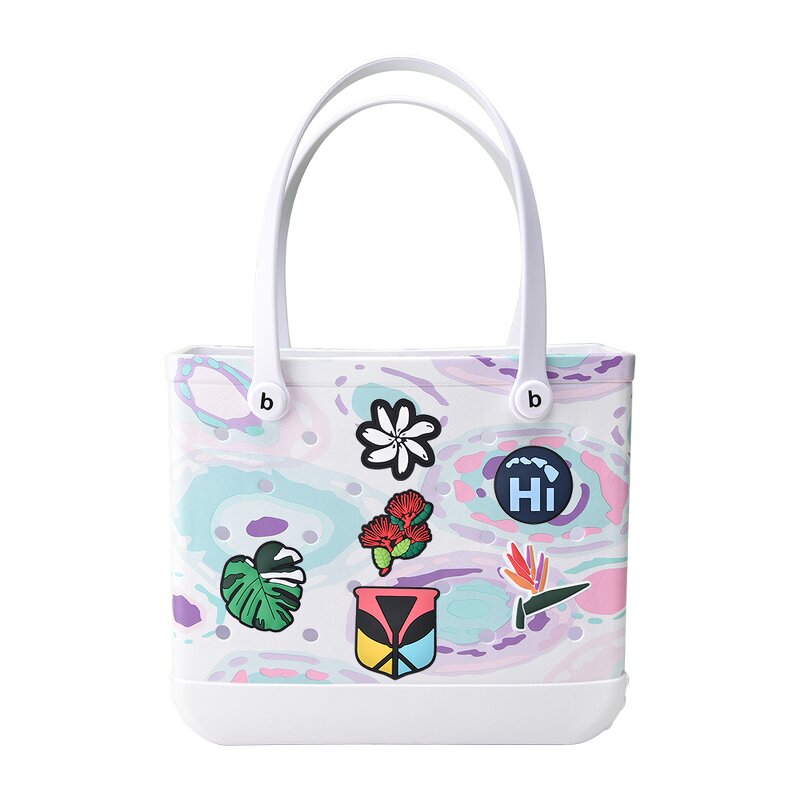 Custom Logo Hawaii Bogg Bag Charms - PVC Badge Pin Silicone Insert