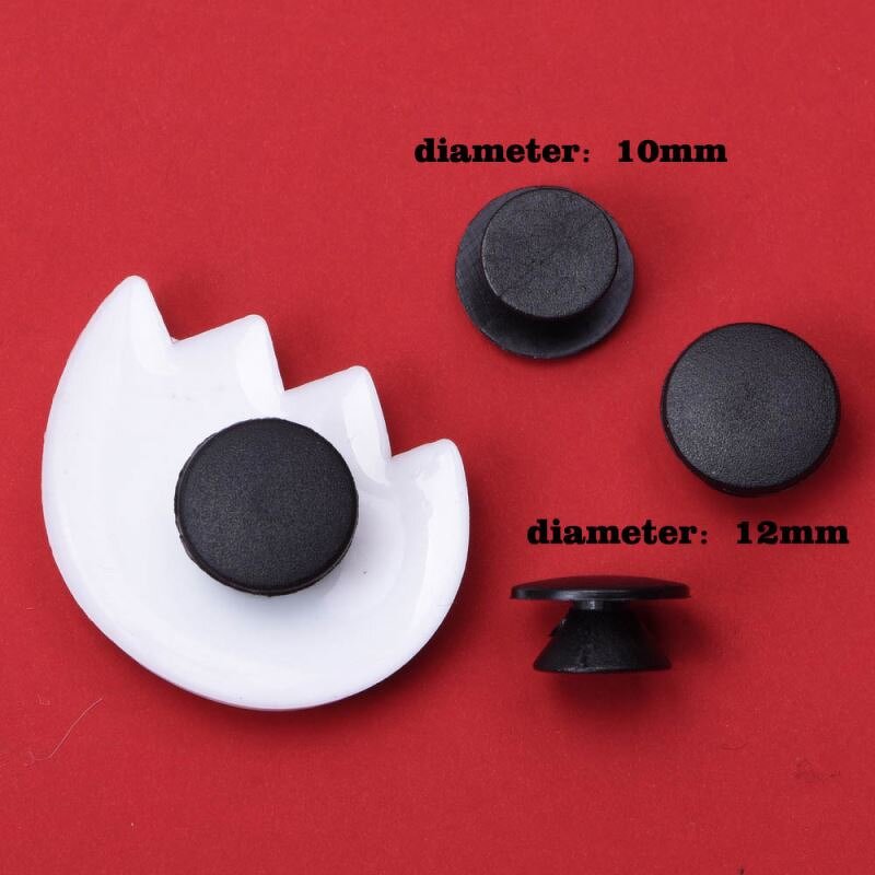 Plastic Clog Button - Transparent Shoe Charm Back Button for DIY
