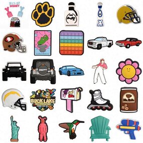 Custom Pvc Rubber Patch Clog Shoe Charms - Decoration for Clog Sandals