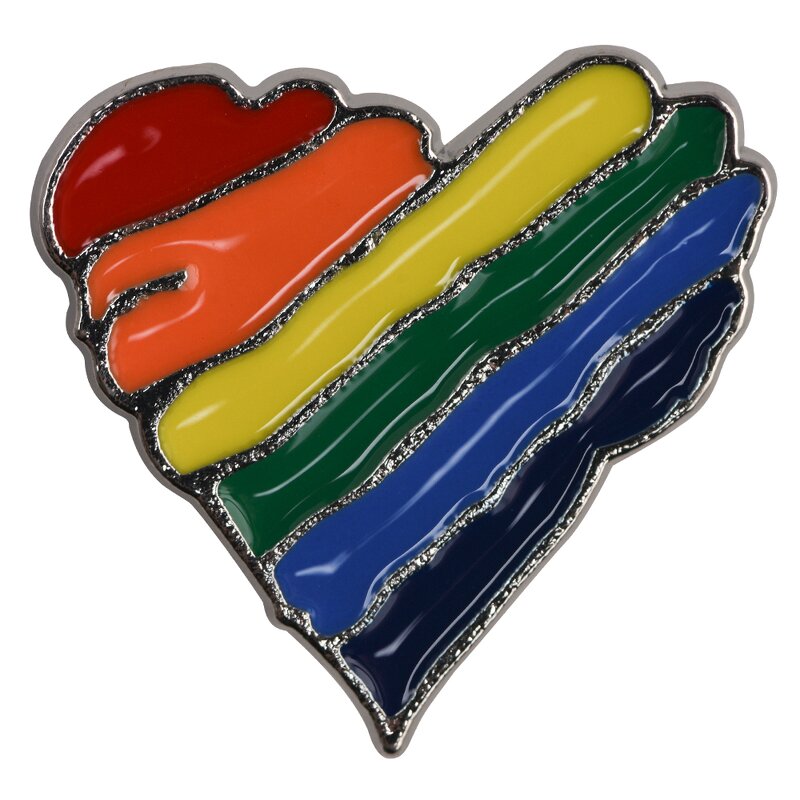 Custom Progress Pride Lapel Pins - Rainbow Flag Brooches for LGBTQ+ Wedding