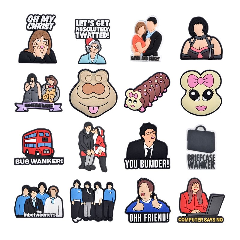 Carton Clog Charms - England Design & Mamamia Music for Shoe Decoration