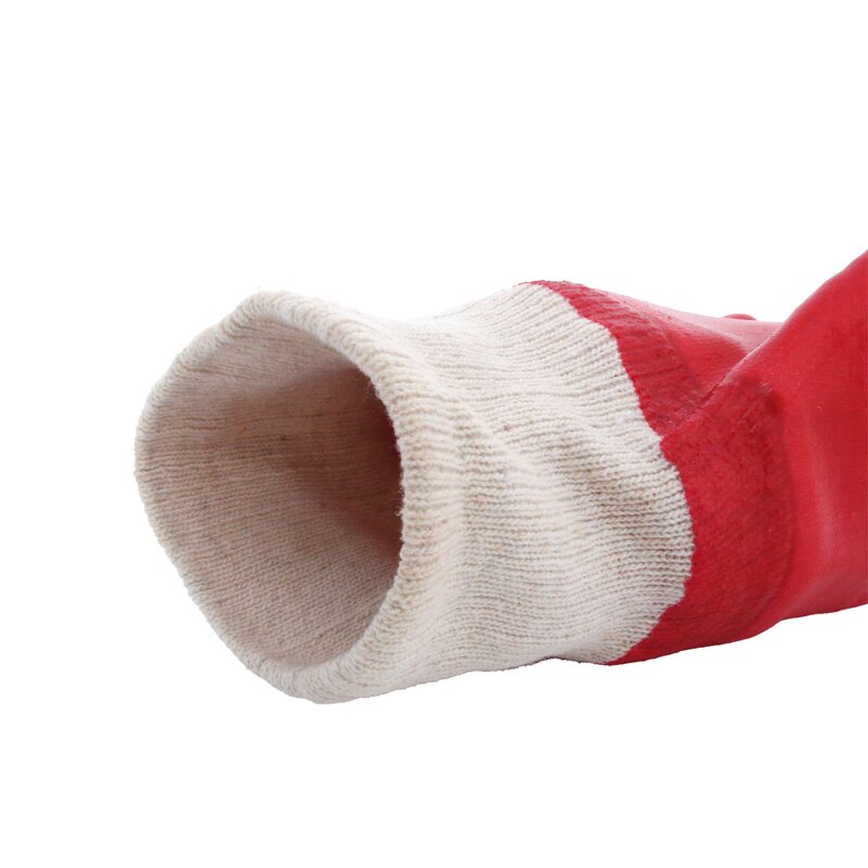 YL1142 PVC Gloves - Red Chemical Custom Logo Safety Work Hand Protection