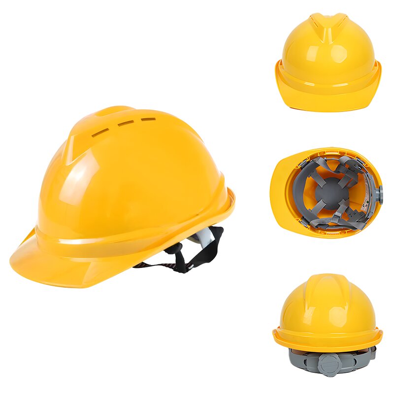YL1539 Safety Helmet - V-Type PE Material Adjustable Breathable