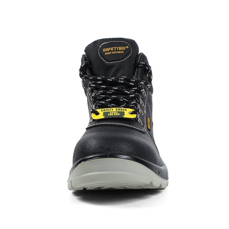 S3 Unisex Water-Proof Safety Boots - Durable Steel Toe Black Leather Upper