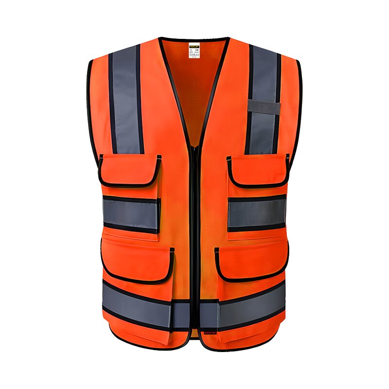 High Visibility Security Jacket - Multi-Pockets Breathable Reflective