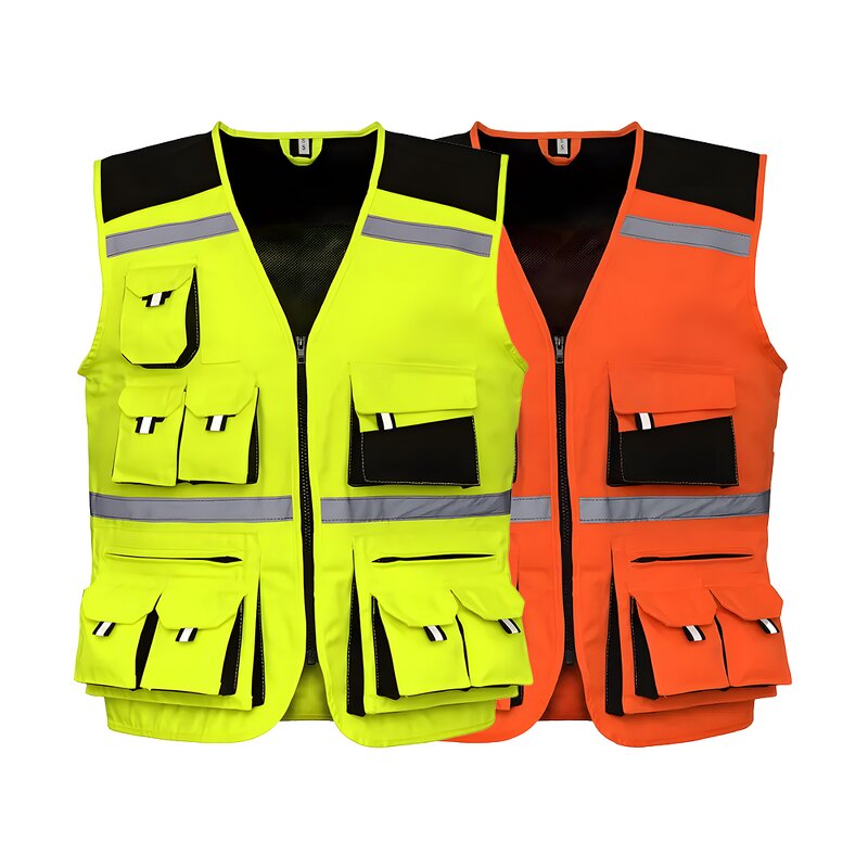 High Visibility Safety Jacket - Breathable Mesh Reflective Customizable